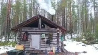 Поход на избу/ рыбалка на жерлицы/ охота на куницу капканами.