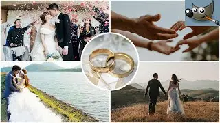 Create a Wedding Photo Collage in Gimp