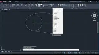 AutoCAD 2023 Quadrants, pop-up menus and tangents