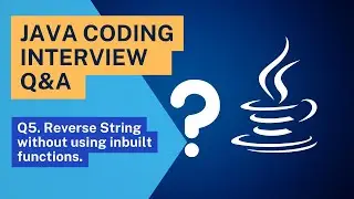 Reverse String without Using Inbuilt Functions | Java Interview Question 🔁