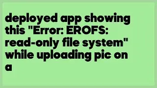 deployed app showing this 