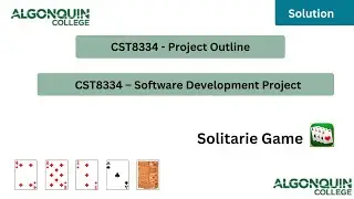CST8334 – Software Development Project | ALGONOUIN COLLEGE