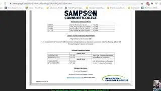 Career and College Promise - Sampson Community College - Information Technology 2020-2021