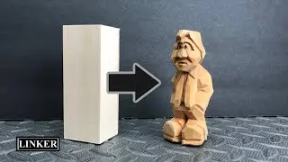 How to Carve a Little Man with Just a Knife -Full Tutorial