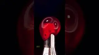 Melting of a Ballpoint Pen Cap Close-Up