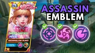 MUST TRY MIYA ASSASSIN EMBLEM ONE SHOT ONE KILL!! │ MIYA BEST BUILD & EMBLEM 2023 │ MLBB