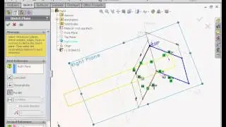 SolidWorks tutorial - basic surface design - the 3D Sketch Plane