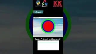 Draw circle using opencv || Opencv Python Draw Circle || Opencv Python Tutorial ||  @KnowledgeKida ​