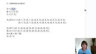 More Cartesian products