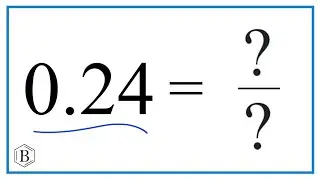 0.24  as a Fraction   (simplified form)