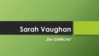 Sarah Vaughan