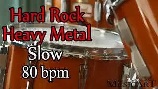 No Drums Metal - 80 bpm Backing Track DRUMLESS