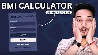 How to Build a BMI Calculator with React JS | Step-by-Step Tutorial