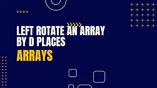Left Rotate an Array by D places
