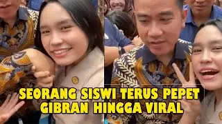 Viral Seorang Siswi Terus Pepet Wapres Gibran Hingga Salim Berkali-kali