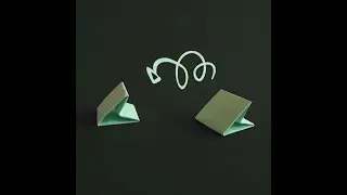 Оригами прыгающий треугольник 🔺 Игрушка из бумаги за минуту #shorts Origami Jumping Triangle Toy