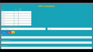 GPA Calculator In JavaScript With Source Code | Source Code & Projects