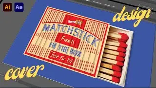 Matchstick box cover design in Illustrator | Homelites