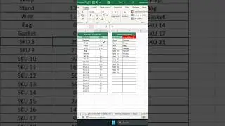 Warehouse trick for Excel 