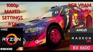 Dirt 5 | AMD Ryzen 5 5600G + RX6600 | PC Benchmark | Max Settings | RTX | 1080p