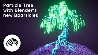 Growing Particle Tree with Blender's new Particle Simulation Nodes