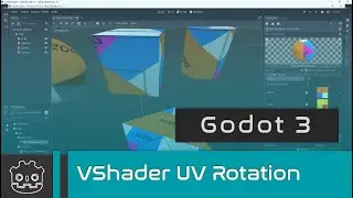 Godot 3 - Visual Shaders and Uv Rotation