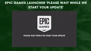 Epic Games Launcher 'Please Wait While We Start Your Update'