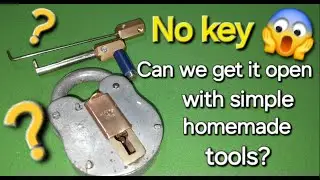 (381) Can we open this 4 lever padlock without a key?