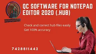 QC Software & Error Checking Software for Notepad Editor 2020 (.hub notepad)