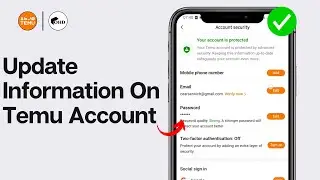 How To Update Information On Temu Account 2024 (EASY)