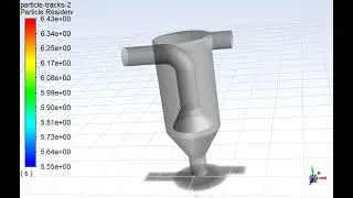 Fly Ash Cyclone, CFD Simulation, Ansys Fluent Training