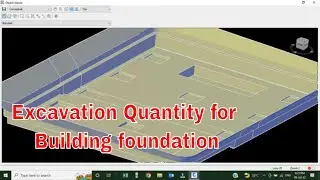 Excavation quantity calculation for building basement foundations, Raft, Lift pits, Sum pits