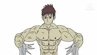 Muscle Growth Transformation Animation / body transformation