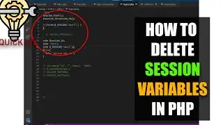 HOW TO DELETE SESSION VARIABLES | PHP SESSION VARIABLES