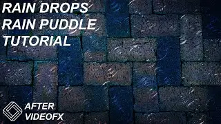 Simple Rain Puddle & Rain Drops in After Effects: 2 in 1 Tutorial