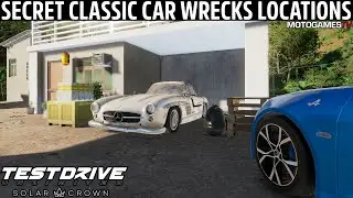 Test Drive Unlimited Solar Crown - All 14 Secret Classic Car Wrecks Locations