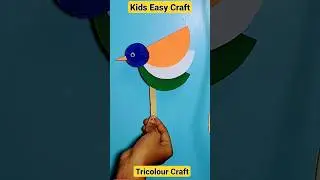 Easy Kids Craft | Tricolour Craft Idea | 🇮🇳 