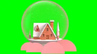 Christmas Snowball Animated Video Green Screen Free To Use | Christmas Snowball Animated Video