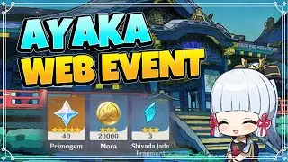 The Herons Invitation Ayaka Web Event Free 40 Primogems - Genshin Impact