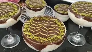 EZANIN OKUNMASINI SABIRSIZLIKLA BEKLEDİM 🤭KUPLARDA BULUT KADAR HAFİF ÇİKOLATALI SÜTLÜ TATLI TARİFİ 👌