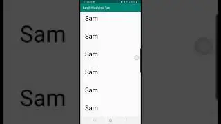 Android Hide Bottom View When Scrolling