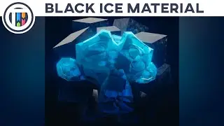 Blender 2.8 Eevee Tutorial - BLACK ICE MATERIAL - Random Materials w/ Kai [003]