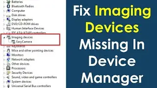 Imaging devices missing from device manager