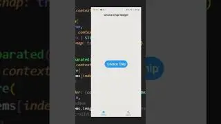 Choice Chip Widget in Flutter