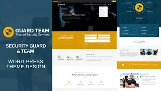 Complete Responsive Security Guard Website Design - HTML- CSS - JS - 100% Free - Free Website Code
