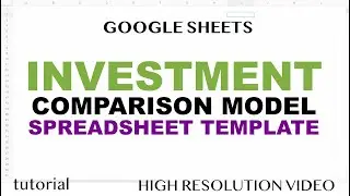 Google Sheets - Stock Market - Steady vs Lucky vs Unlucky Investor Comparison Model Template