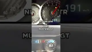 Nissan GT-R vs Ford Mustang GT #shorts #supercars #nissan #ford #acceleration #gtr #mustang  #m5