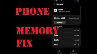 Phone Memory Full? (KEY tip at end) Free Up Memory by Moving APPs!