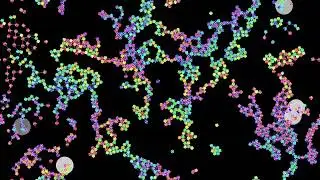 Charged interacting pentagons
