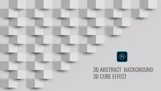 How to Create 3D Background Abstract / 3D cube effect in Adobe Photoshop Tutorials [HD]